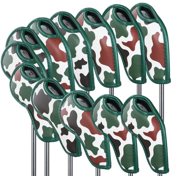 Camouflage Golf Iron Head Cover Set